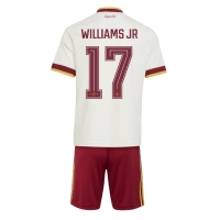 Camiseta España Nico Williams #17 Segunda Equipación Replica Mundial 2026 para niños mangas cortas (+ Pantalones cortos)